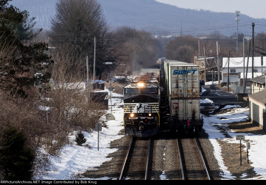 Passing trains in Emmaus